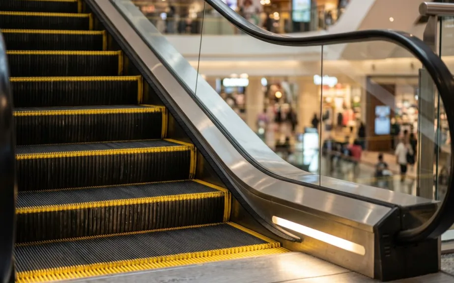 Pair of escalators in a retail centre in Qormi